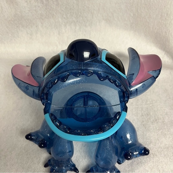 SOLD Lilo & STITCH Blue Clear Glitter Plastic Figure Disney Store Japan 9.5 in - Picture 5 of 13